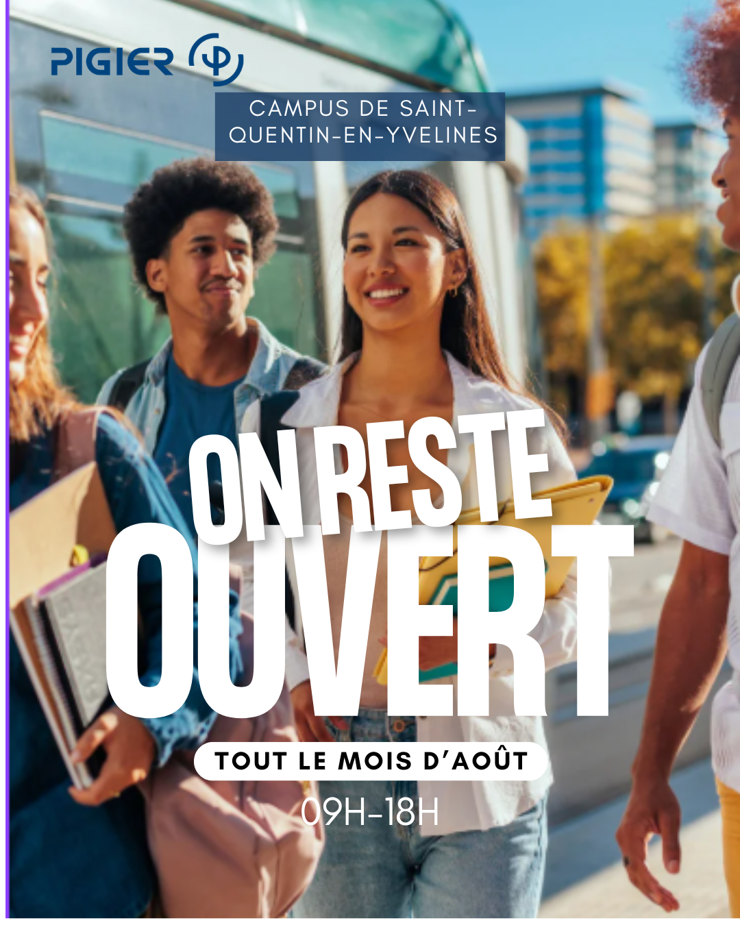 Le-campus-Pigier-Saint-Quentin-en-Yvelines-reste-ouvert-tout-le-mois-d&rsquo;ao&ucirc;t-