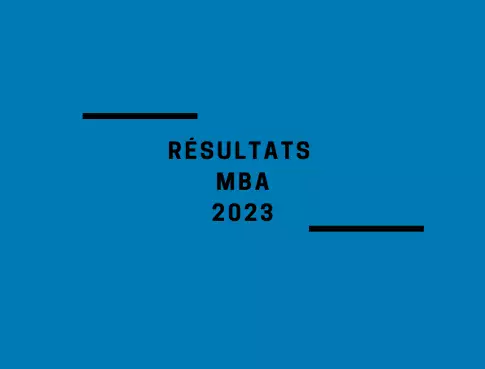   Résultats MBA 2023


