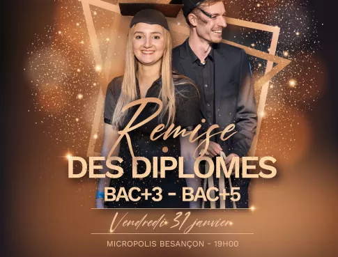 Cérémonie de remise des diplômes BAC+3 & BAC+5