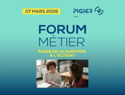 Forum m&eacute;tiers le 7 mars &agrave; Pigier Reims : rencontrez des professionnels et trouvez votre alternance