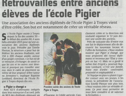 Soirée des Anciens de PIGIER Troyes (promotions 2004-2014)
