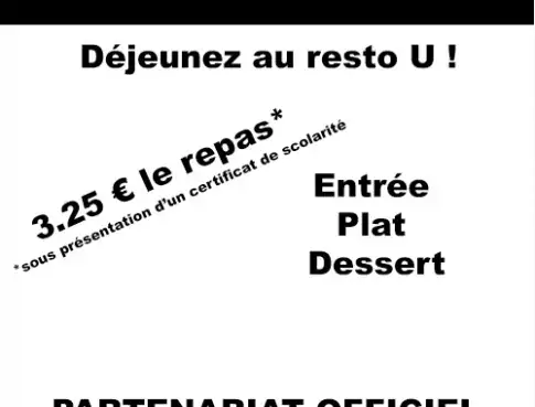 PARTENARIAT OFFICIEL AVEC LE CROUS DE NANCY