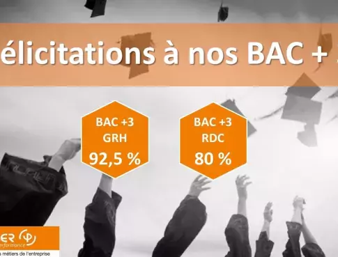 Félicitations aux BAC+3 !