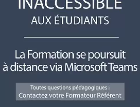 LES COURS CONTINUENT A DISTANCE
