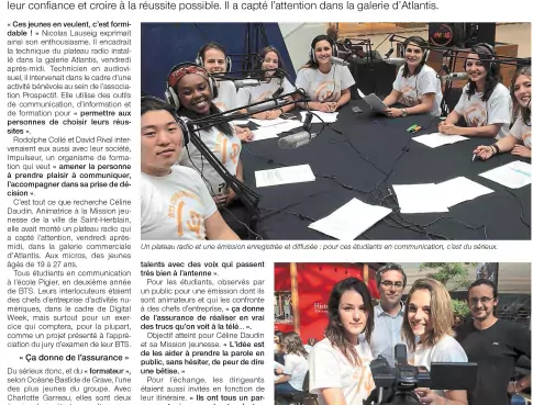 Des étudiants Pigier animent une émission radio pendant la Digital Week